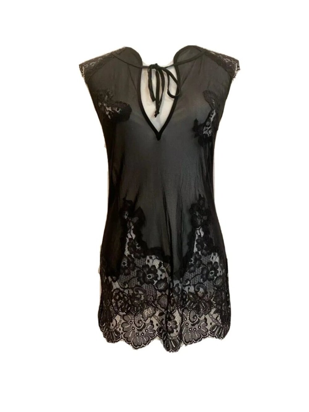 HAH Hot As Hell Lingerie Short Sheer Lace Lingerie Valentines Day Sz XS, M